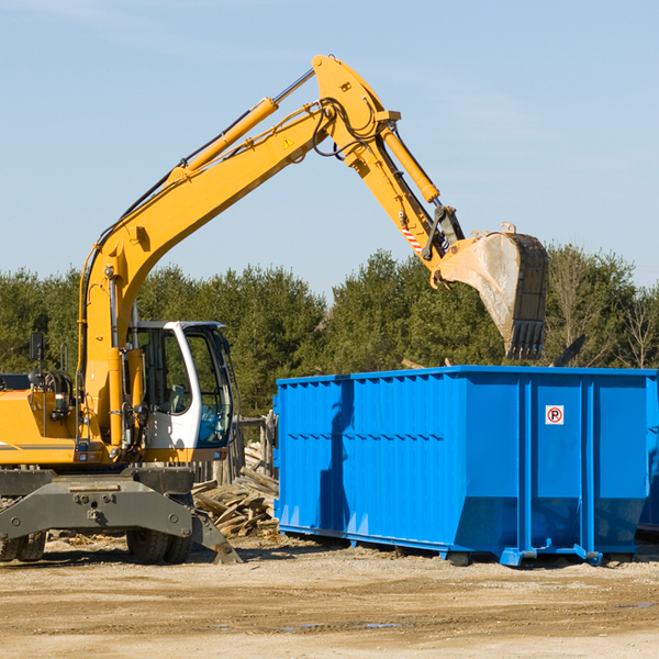 are there any restrictions on where a residential dumpster can be placed in Bienville